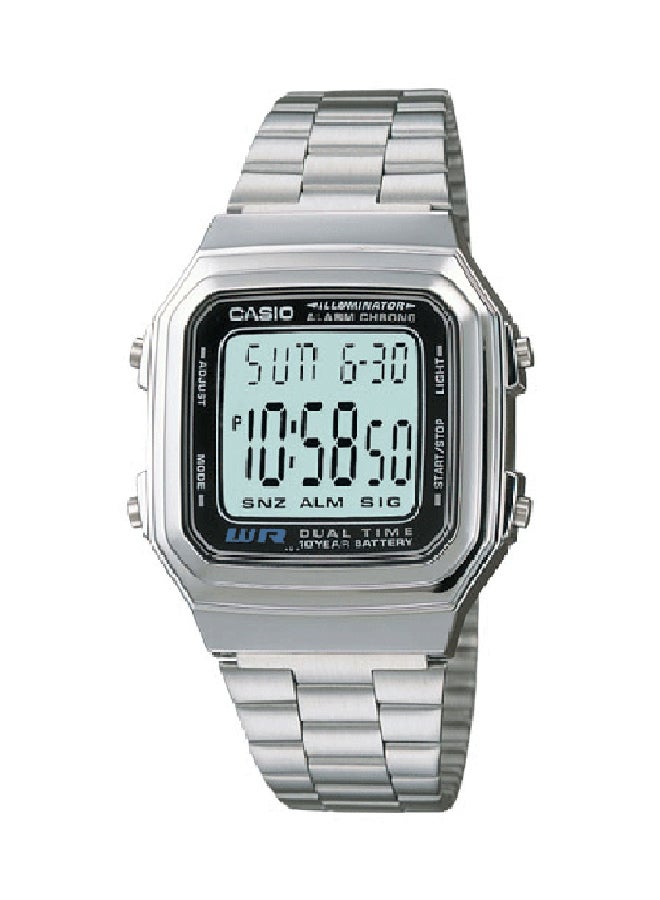 CASIO Men's Stainless Steel Digital Watch A179W-1ADG  - Image 1