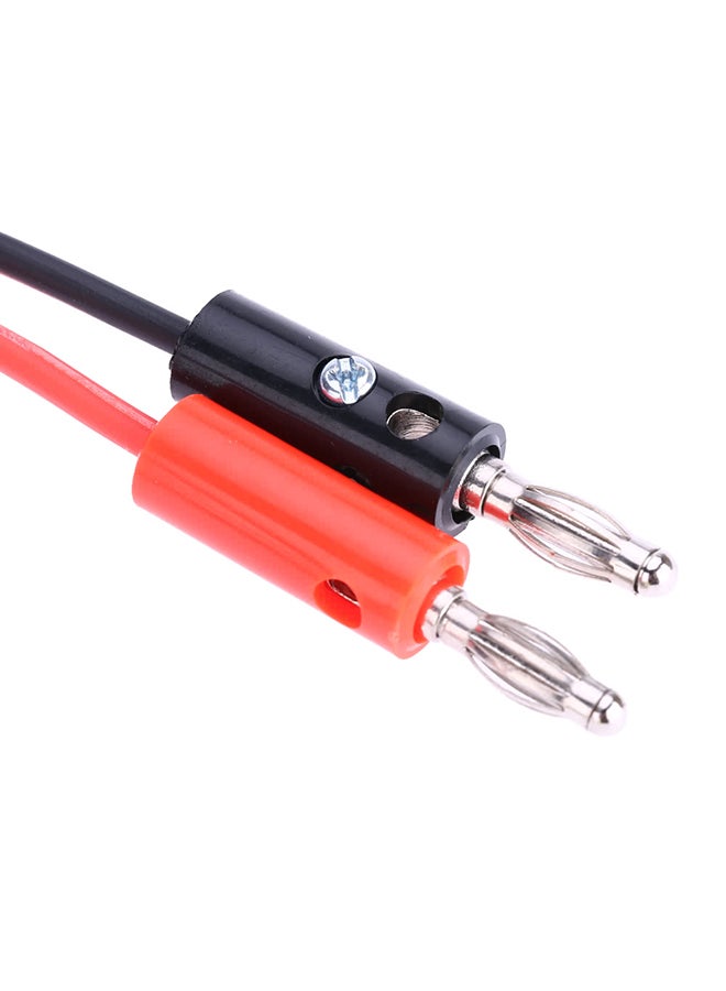 Banana Plug To Alligator Clip Power Supply Cable Black/Red 80centimeter  - Image 3