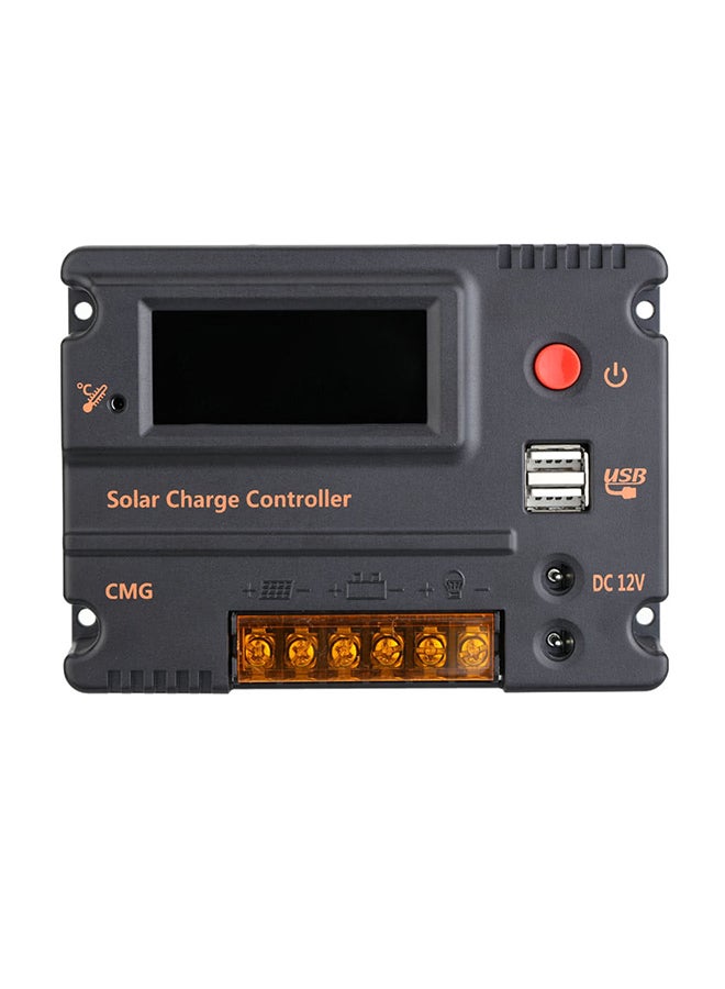 Plastic Solar Charge Controller Panel Black 135 x 25 x 100mm - Image 1