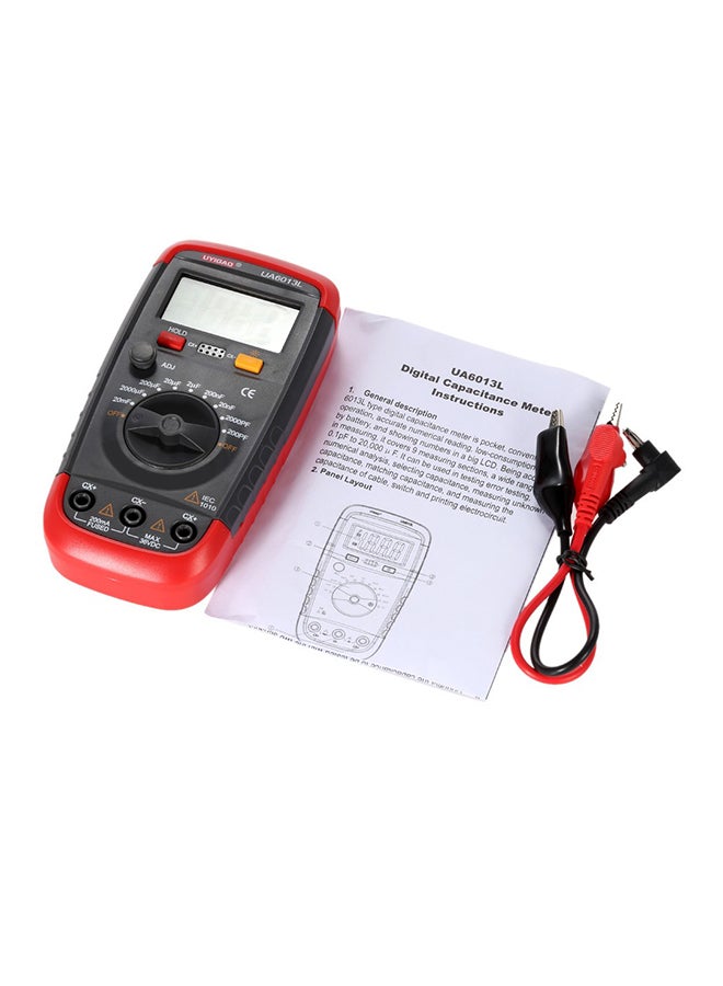 UYIGAO Digital Capacitance Meter Grey/Red 14.5x3x7centimeter  - Image 1