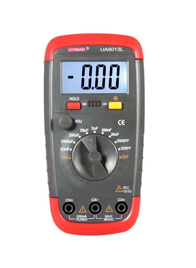 UYIGAO Digital Capacitance Meter Grey/Red 14.5x3x7centimeter  - Image 2