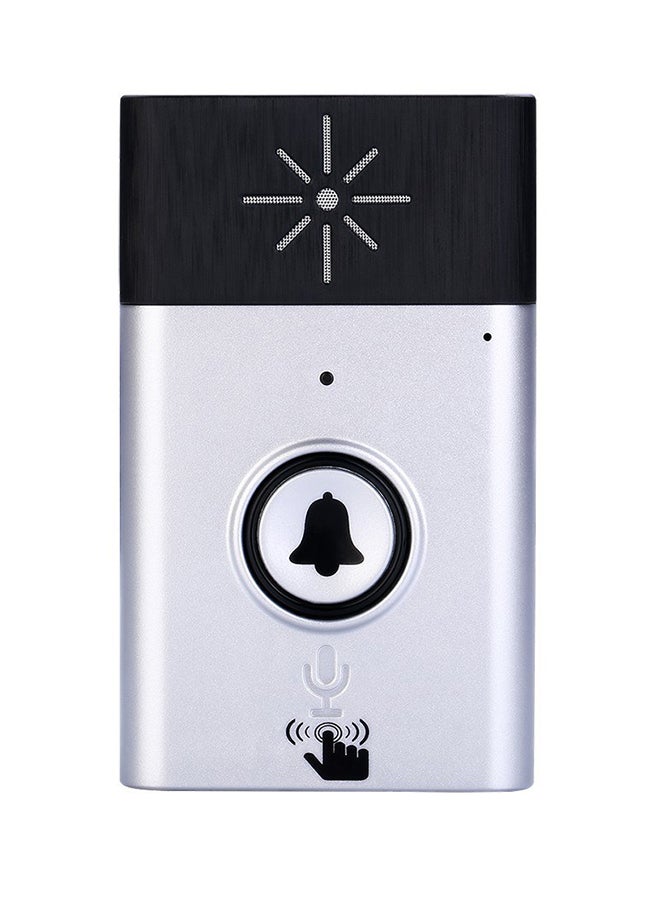 Wireless Voice Intercom Doorbell Silver/Black - Image 4