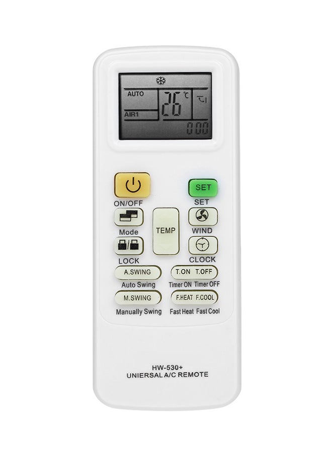 Generic Air Conditioner Remote Control V3690 White  - Image 1