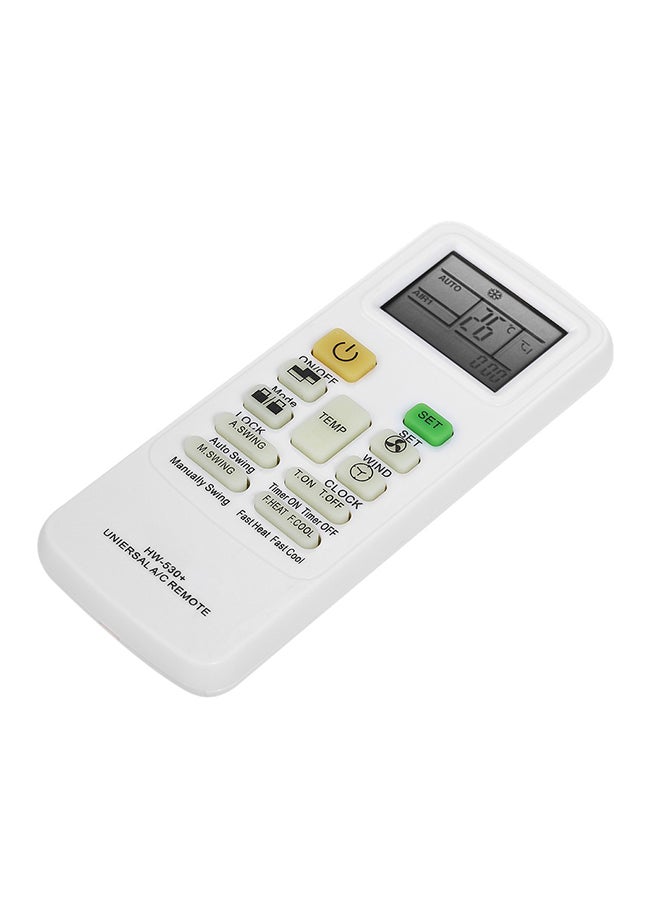 Generic Air Conditioner Remote Control V3690 White  - Image 2