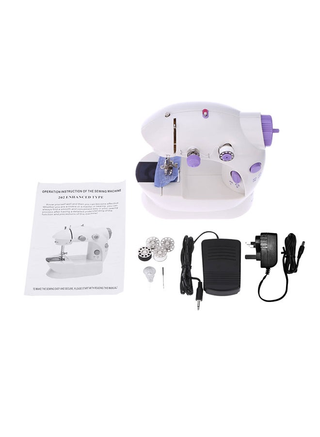 ANSELF Electric Sewing Machine 240V H16669UK White/Purple  - Image 3