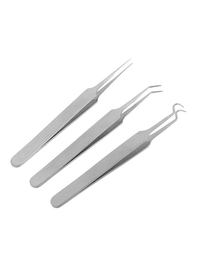 3Pcs Blackhead Pimples Removal Pointed Bend Gib Head Comedone Acne Extractor - Image 1