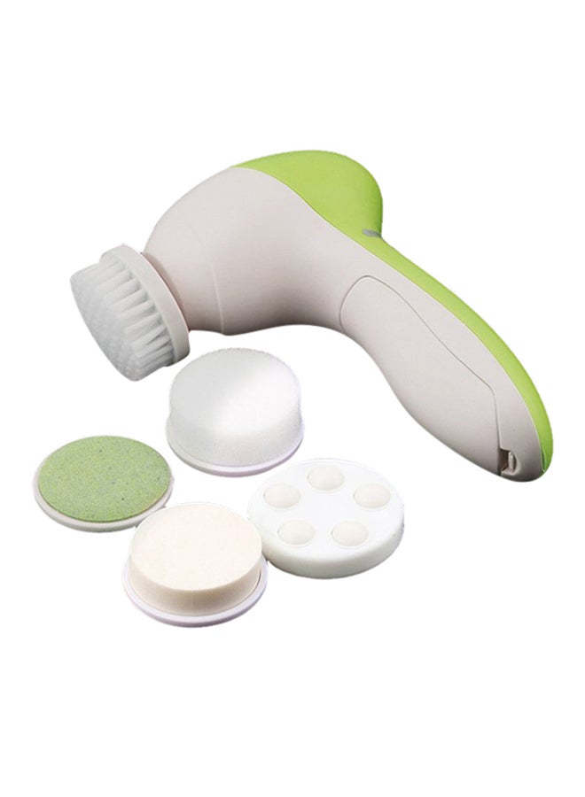 أداة تدليك منظفة للوجه 5 في 1 أبيض/أخضر - Image 1