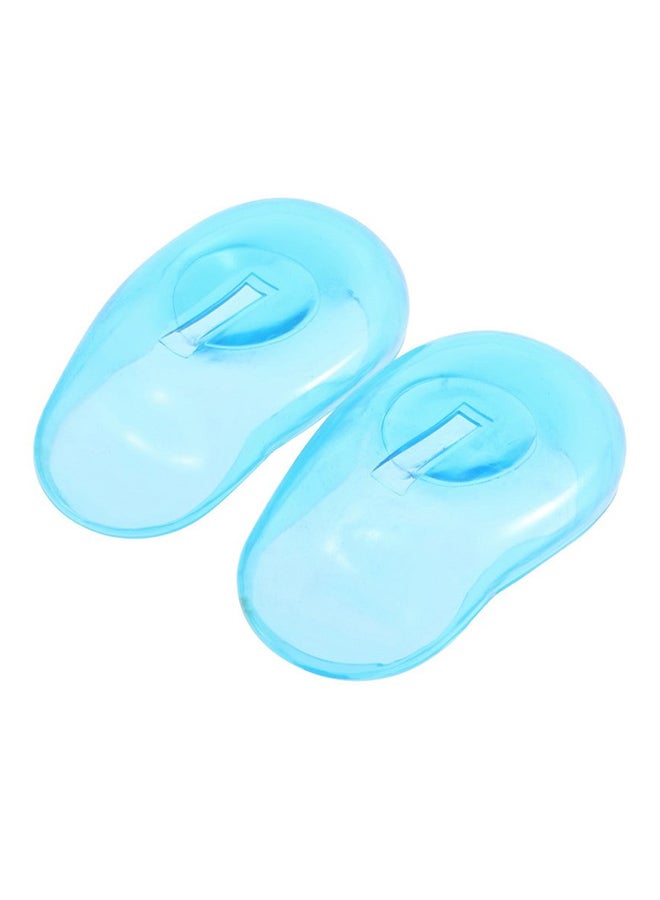 2-Piece Hair Dye Shield Ear Cover Blue 7.3cm  - Image 1
