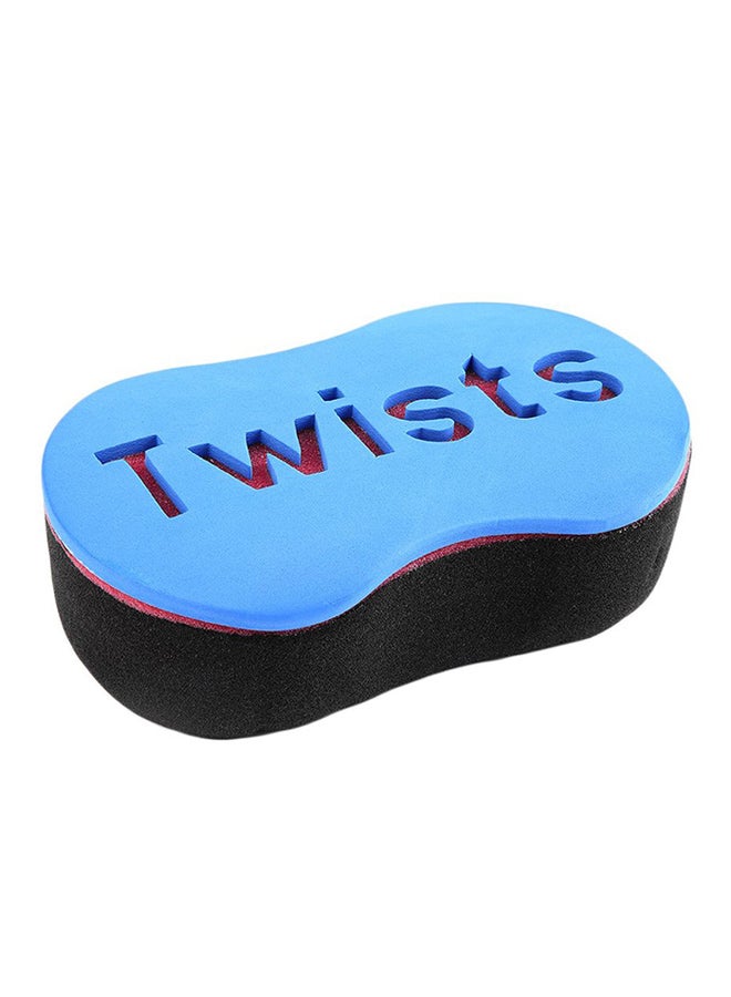 Wave Curls Hair Sponge Brush Black/Blue - Image 1