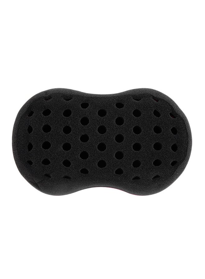 Wave Curls Hair Sponge Brush Black/Blue - Image 2