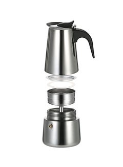 Generic Moka Latte Espresso Maker 450ml 450.0 ml H18576-4 Silver/Black  - Image 3