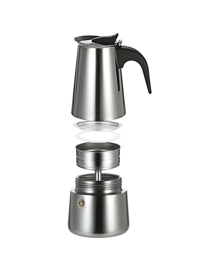 ماكينة صنع الاسبريسو والموكا واللاتيه سعة 450 مل 450.0 ml H18576-4 أسود/ فضي  - Image 3