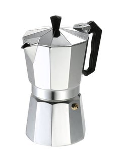 ماركة غير محددة إبريق قهوة من الألومنيوم أسود/ فضي  - Image 1