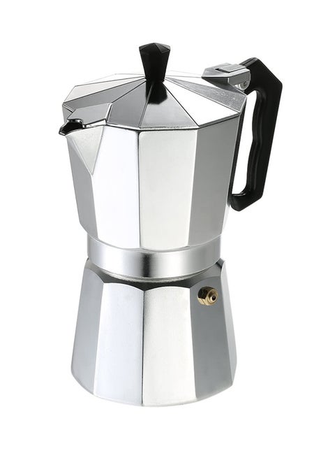 Aluminum Coffee Pot Silver/Black