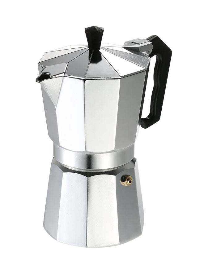 Generic - Aluminum Coffee Pot Silver/Black - Image 1