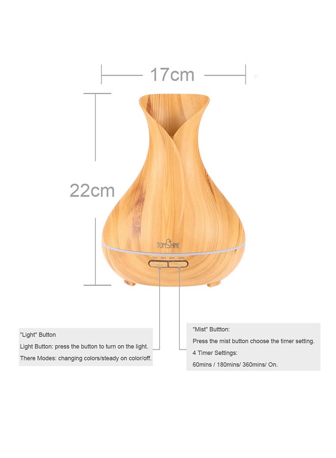 Tomshine Cool Mist Air Humidifier 400ml Brown  - Image 2