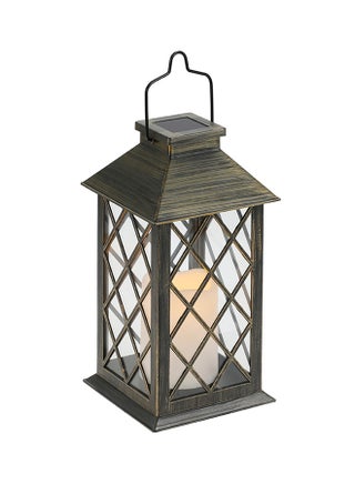 Solar Powered Rechargeable LED Lamp Bronze 14x14x34.5cm - v1547034143/N20127027A_1