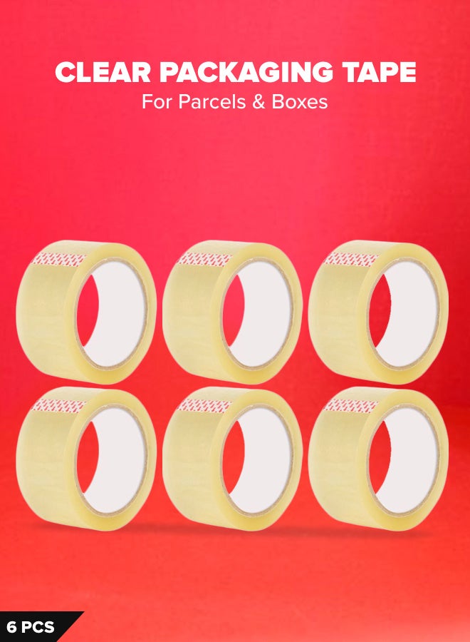 Generic 6 Rolls Packaging Tape 48mm x 20 Yard Clear 