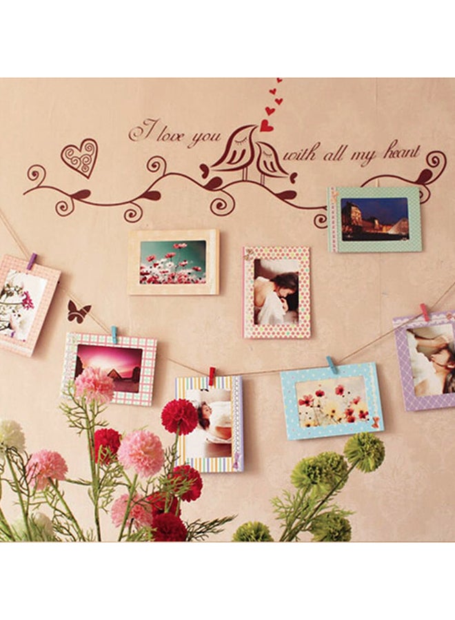 Generic - 8-Piece Hanging Photo Albums Set Multicolour 17.2x12.2centimeter - Image 1