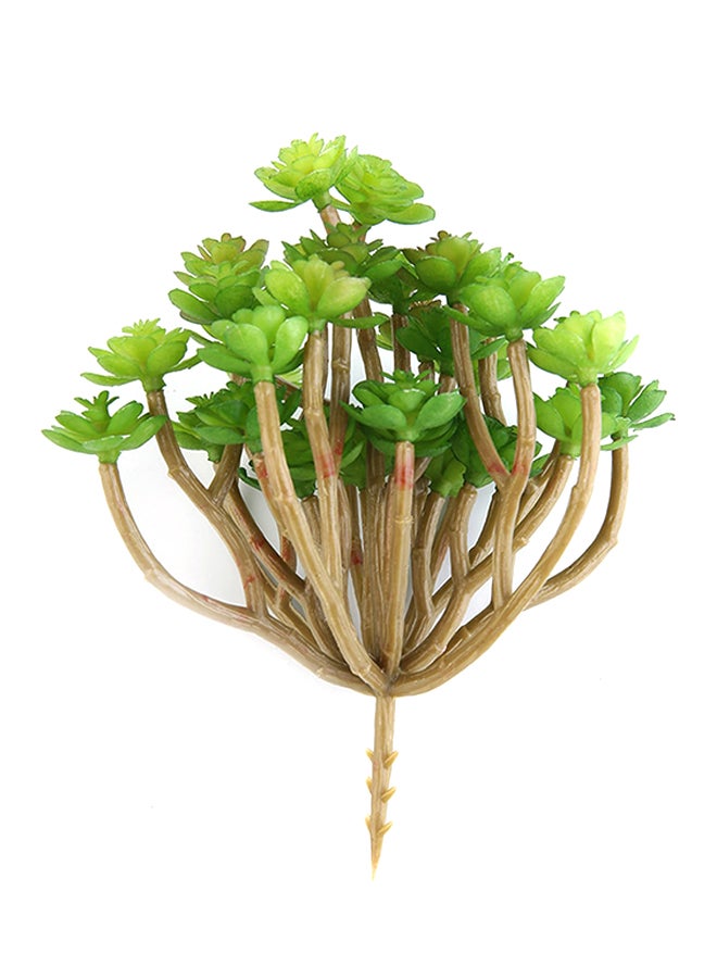 Generic Artificial Mini Succulent Plant Green/Beige 15centimeter  - Image 1