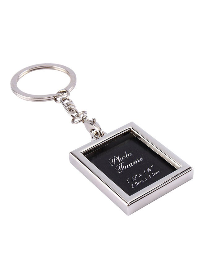 Sharpdo Mini Photo Frame Key Ring Pendant Silver - Image 1