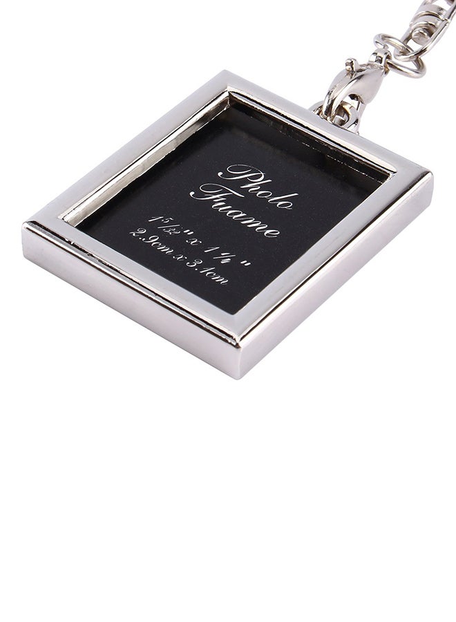 Sharpdo Mini Photo Frame Key Ring Pendant Silver - Image 3