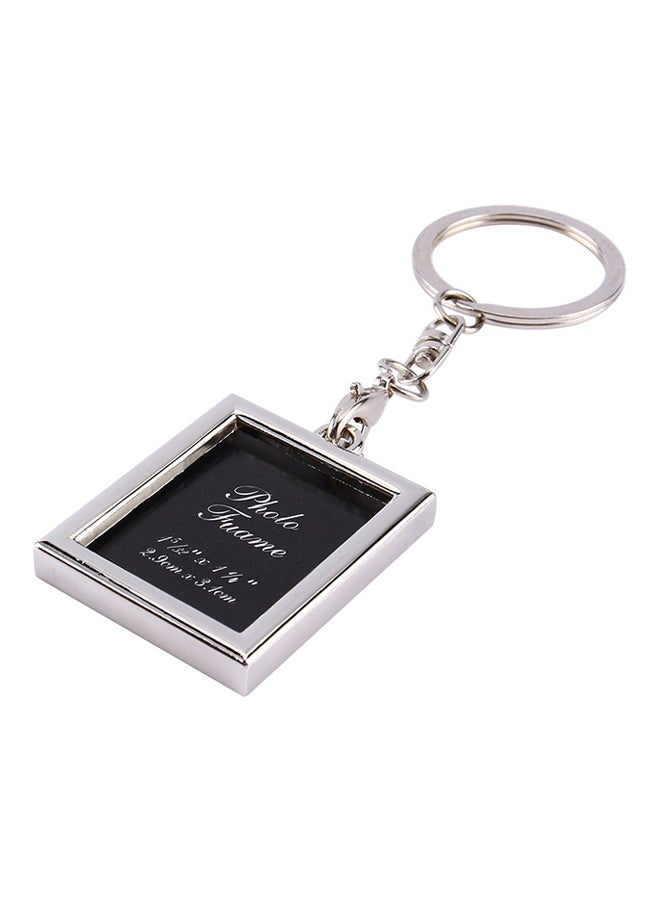 Sharpdo Mini Photo Frame Key Ring Pendant Silver - Image 5