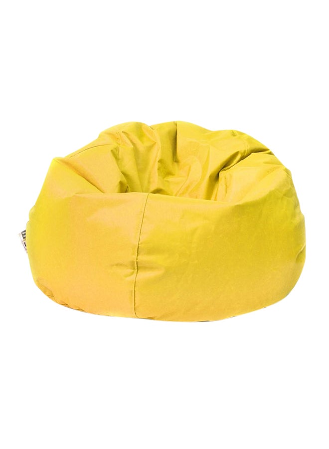 ويفي مقعد على شكل كيس من الجلد أصفر