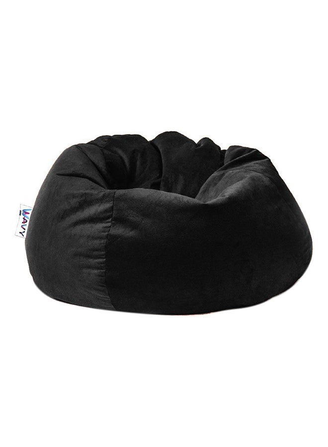 WAVY Velvet Bean Bag Black 