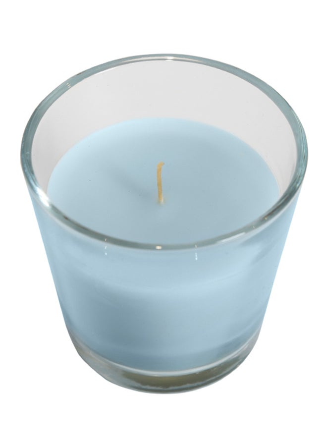 homes r us 2-Piece Aroma Sensations Scented Candles - Calming Spa Light Blue - Image 2