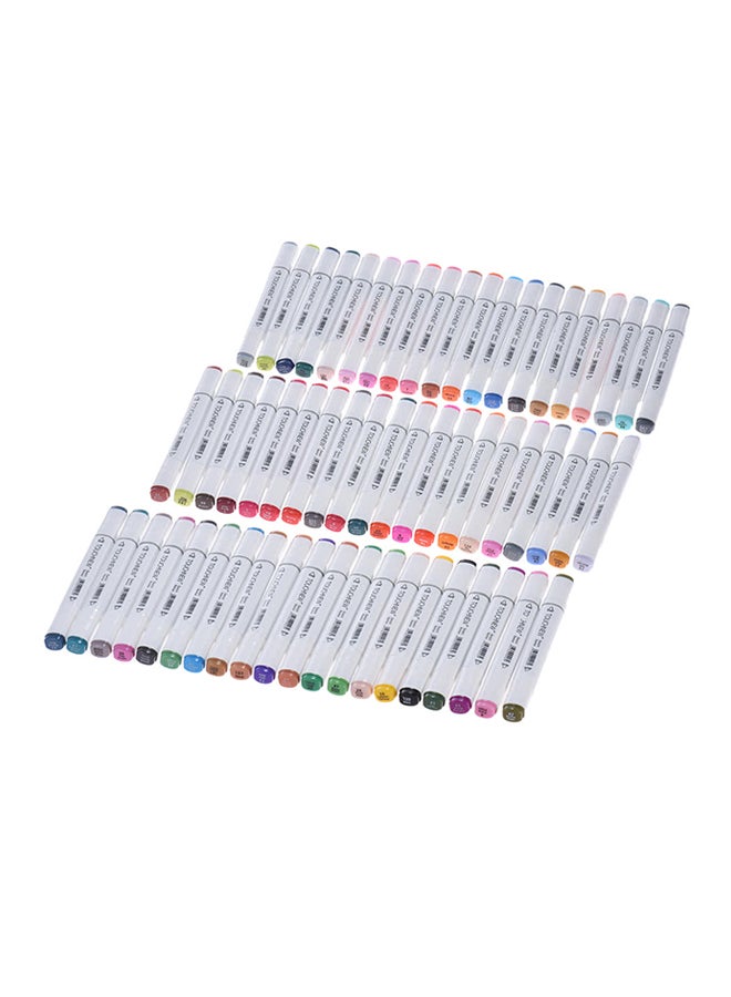 TOUCHNEW - 60-Piece Dual Tip Marker Pen Blue/Green/Red - Image 1