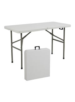 Foldable Garden And Beach Table White