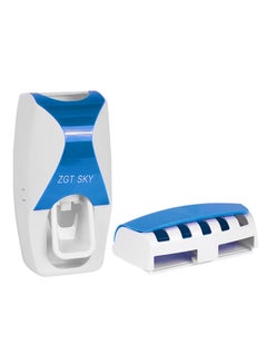 Generic Wall Mounted Automatic Toothpaste Squeezer Blue  - Image 1