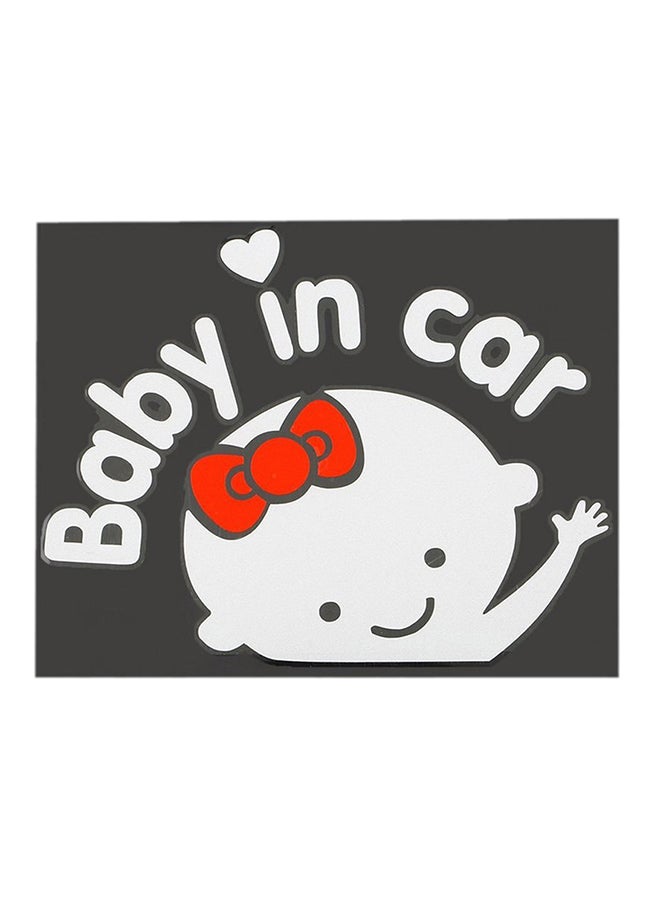 ماركة غير محددة لاصقة عاكسة للسيارة عليها عبارة «Baby In Car»  - Image 1