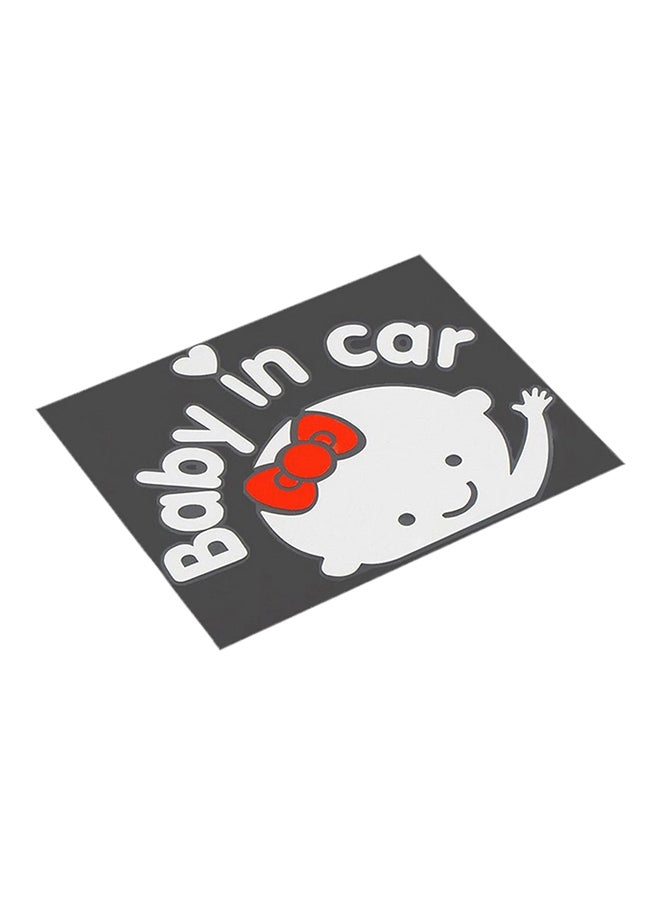 ماركة غير محددة لاصقة عاكسة للسيارة عليها عبارة «Baby In Car»  - Image 2
