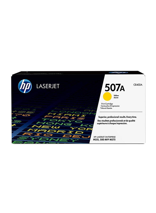 HP خرطوشة مسحوق حبر نافثة لطابعة ليزر أصلية 507A أصفر - Image 2