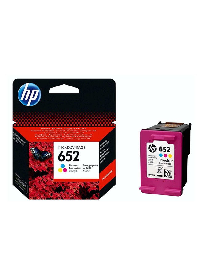HP - 652 Ink Cartridge For Deskjet Printer Tri-Colour - Image 1