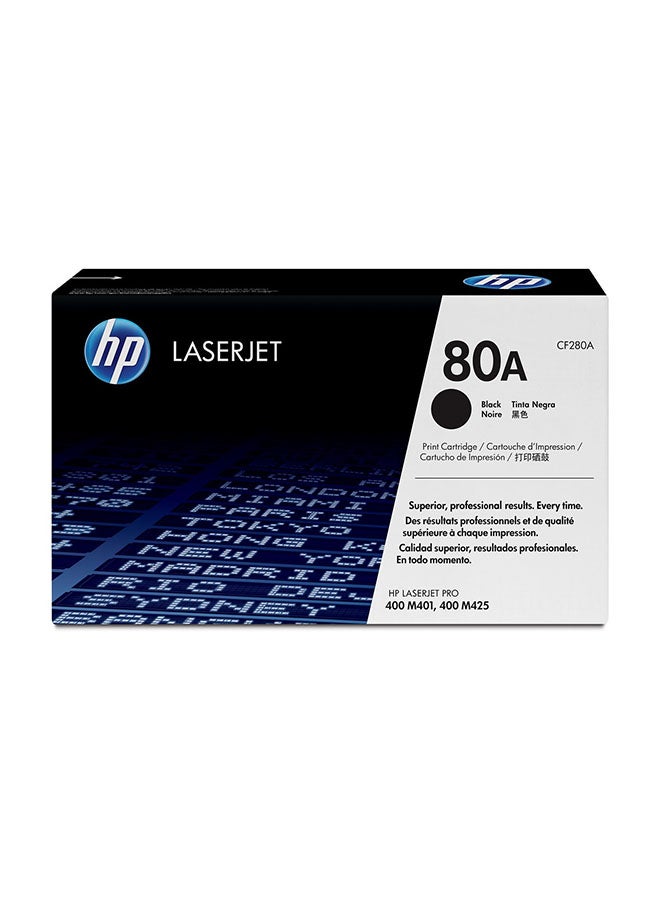 HP - 80A Cf280A Laser Jet Toner Cartridge Black - Image 1