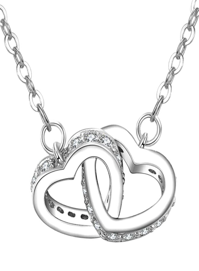 JRosee 925 Sterling Silver Heart Shape Pendant Necklace - Image 1