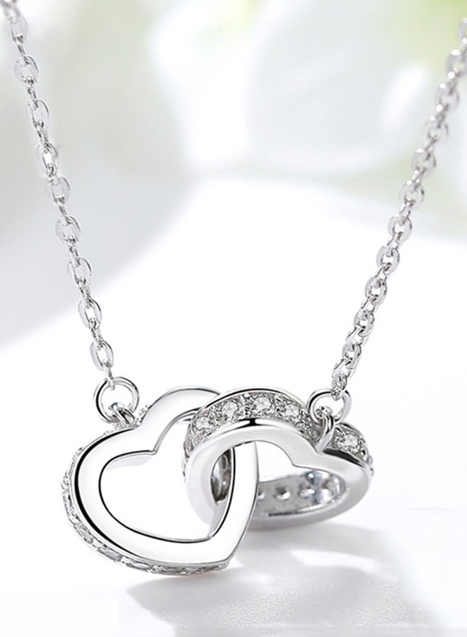 925 Sterling Silver Heart Shape Pendant Necklace - v1547124189/N20164445A_2