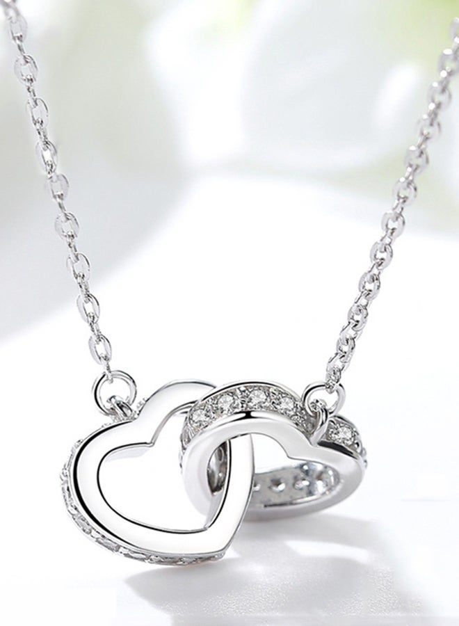 JRosee 925 Sterling Silver Heart Shape Pendant Necklace - Image 2