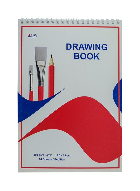 كتاب رسم أبيض/أحمر/أزرق
