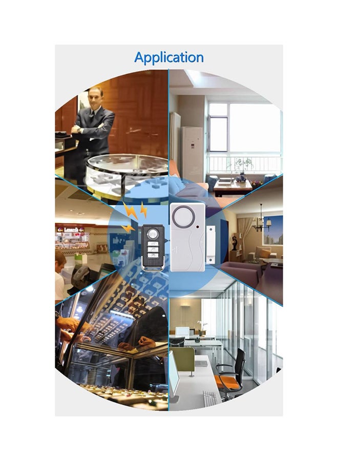 OUTAD Wireless Magnet Sensor With Remote Control White/Black - Image 4