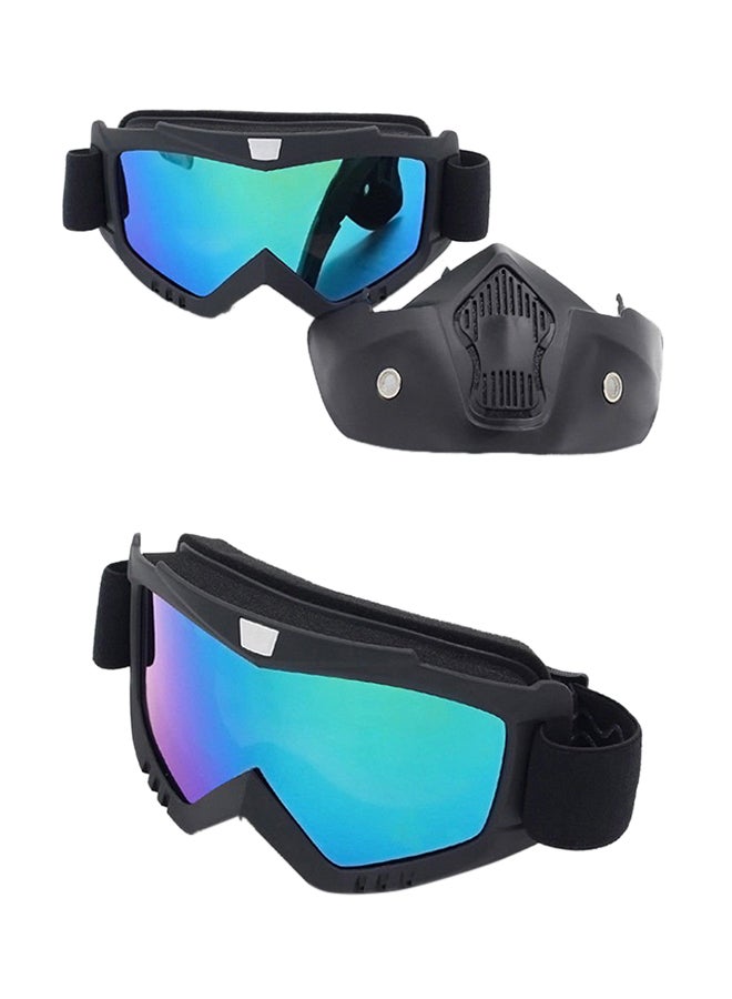 Generic - Motorcycle Face Mask With Glasses - Image 1