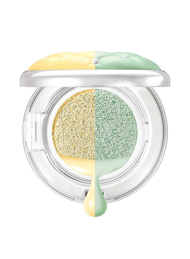 Physicians Formula - Mineral Wear Cushion Corrector+Primer Duo SPF20 6835 Yellow/Green - Image 1