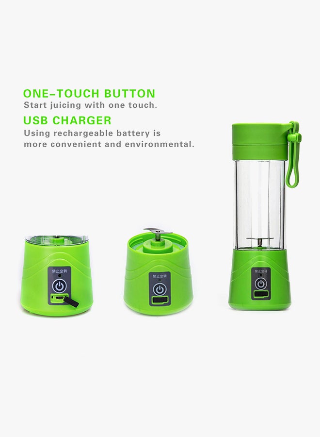 Generic - Portable Juicer Blender 380 ml H18857GR Green - Image 1