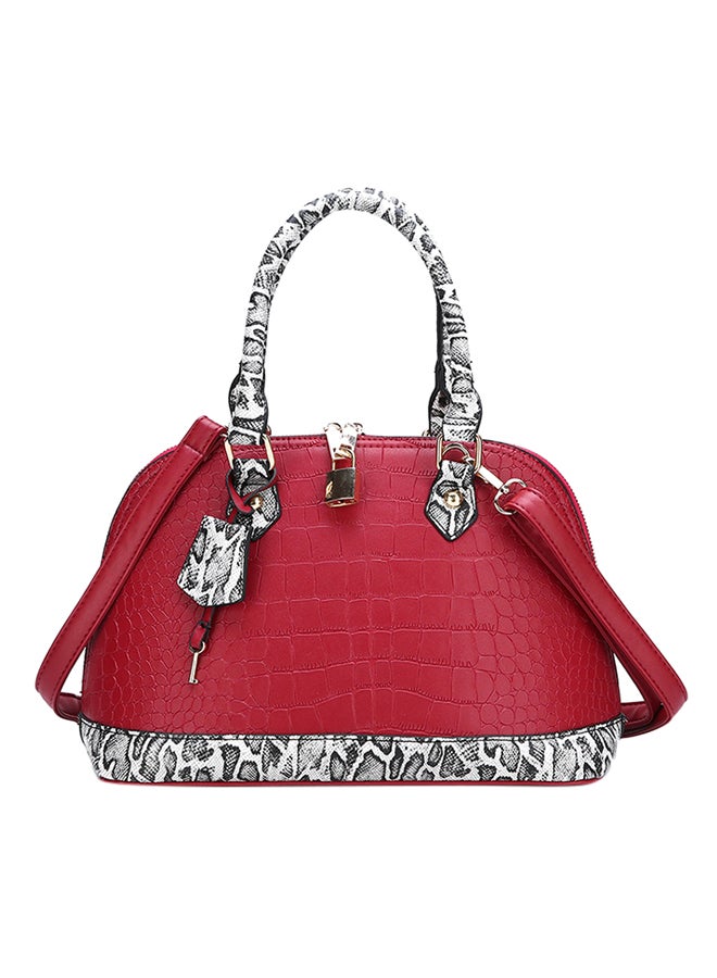 Polyurethane Shoulder Bag Red  - Image 1