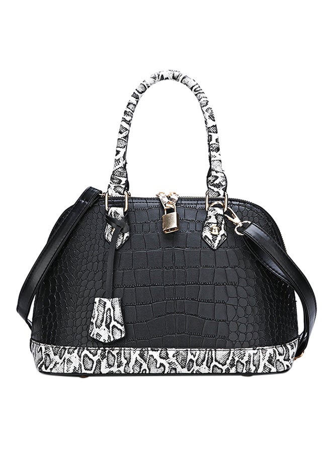 Polyurethane Shoulder Bag Black  - Image 1