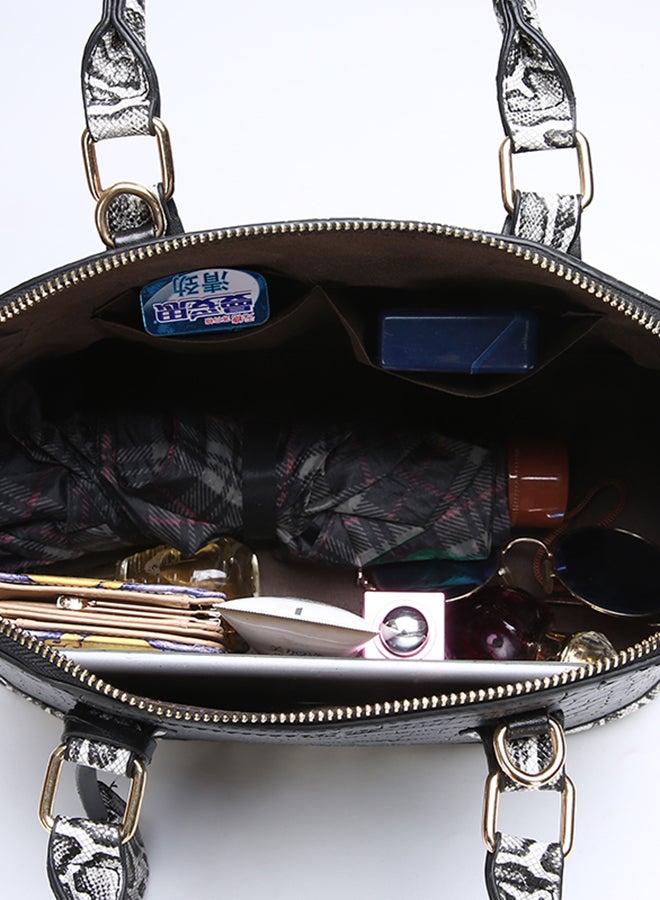 Polyurethane Shoulder Bag Black  - Image 3