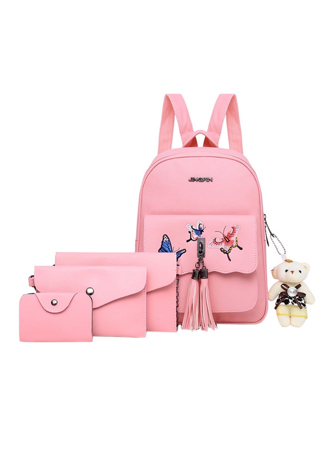 4-Piece Composite Bag Set Pink - Image 1